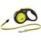 Поводок-рулетка Flexi Neon S, для собак до 12 кг, трос 5 м, желтый
