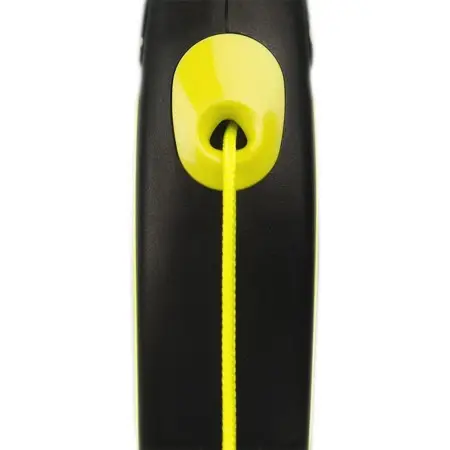 Поводок-рулетка Flexi Neon S, для собак до 12 кг, трос 5 м, желтый