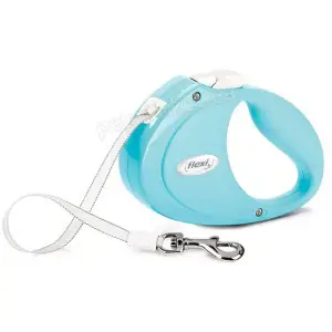 Повідець-рулетка Flexi Puppy стрічка 2м, для собак до 12кг, світло синій