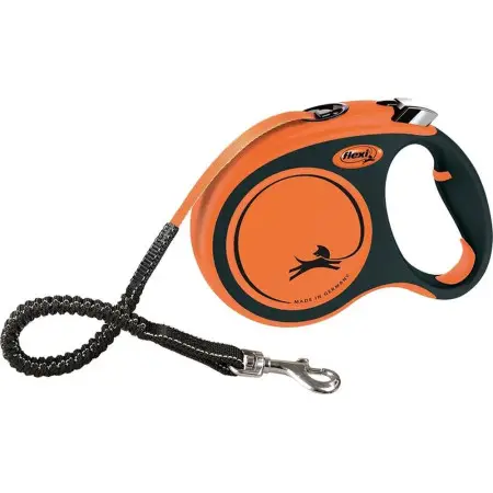 Повідець-рулетка Flexi Xtreme L стрічка 5м, для собак до 65кг, помаранчевий