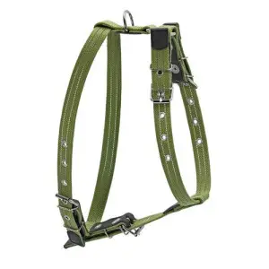 Шлея бавовняна тасьма CoLLaR Брезент для середніх собак (ширина 25мм, А:47-72см, В:68-80см)