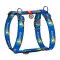 Шлея для собак анатомічна H-подібна WAUDOG Nylon з QR-паспортом, малюнок "Прапор", пластиковий фастекс, розмір XL, Ш 35 мм, А 56-95 см, В 68-110 см