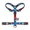 Шлея для собак анатомічна H-подібна WAUDOG Nylon з QR-паспортом, малюнок "Сила Супермена", пластиковий фастекс, XL, Ш 25 мм, А 60-100 см, В 68-100 см