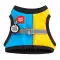 Шлея для собак мягкая WAUDOG Clothes c QR паспортом, Colors of freedom, XS3, В 32-35 см, С 22-24 см