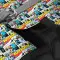 Шлея для собак м'яка WAUDOG Clothes з QR паспортом, малюнок "Бетмен комікс", S2, В 46-50 см, С 43-45 см