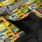 Шлея для собак м'яка WAUDOG Clothes з QR паспортом, малюнок "Бетмен вінтаж", S2, В 46-50 см, С 43-45 см