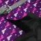 Шлея для собак м'яка WAUDOG Clothes з QR паспортом, малюнок "Диво-жінка фіолет", S2, В 46-50 см, С 43-45 см