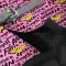 Шлея для собак м'яка WAUDOG Clothes з QR паспортом, малюнок "Диво-жінка в рожевому", S2, В 46-50 см, С 43-45 см