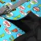 Шлея для собак м'яка WAUDOG Clothes з QR паспортом, малюнок "Ліга Справедливості", S1, В 40-45 см, С 29-31 см