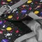 Шлея для собак м'яка WAUDOG Clothes з QR паспортом, малюнок "NASA", S2, В 46-50 см, С 43-45 см