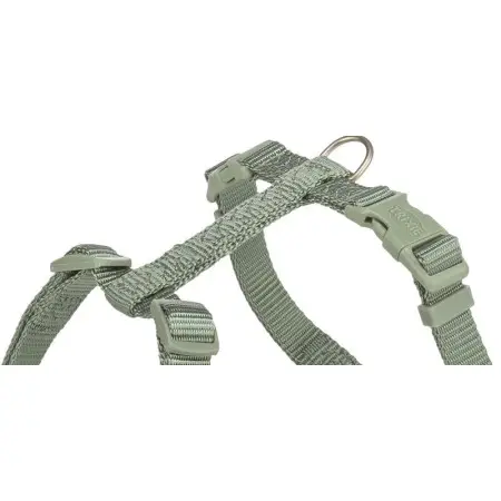 Шлея Trixie Premium H-harness для собак XS–S 30–44 см 10 мм светло-зеленая