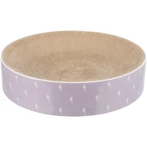Дряпка-лежак Trixie Lilly для котів, з котячою м'ятою, картон, d 45х10 cм (світло-бузкова)