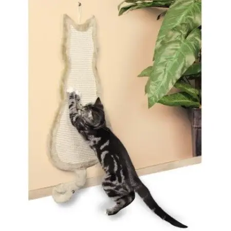 Когтеточка Trixie Cat для кошек, плоская, бежевая, 35х69 см (плюш/полиэстер)