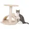 Когтеточка Trixie Junior Vitoria для кошек, бежевая, 36х36х43 см (сизаль/плюш)