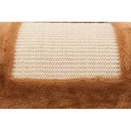 Дряпка Trixie Wavy для котів, із сизалю/плюшева, 29х18х50 см (коричнева)