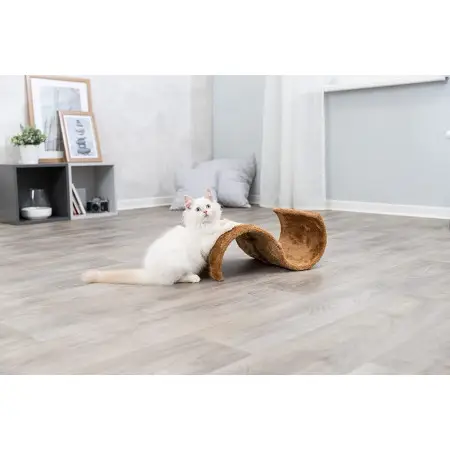 Дряпка Trixie Wavy для котів, із сизалю/плюшева, 29х18х50 см (коричнева)