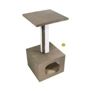 Дряпка Lucky Pet будинок "Грот" коричневий, 33х33х67см