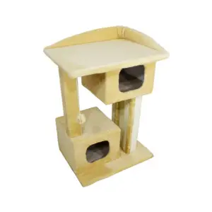 Дряпка Lucky Pet будинок "Каньйон" хутро, бежевий, 57x44x79см