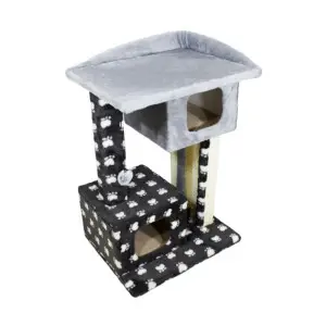 Дряпка Lucky Pet будинок "Каньйон" хутро, сірий, 57x44x79см