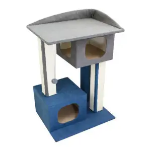 Дряпка Lucky Pet будинок "Каньйон" сіро-синій, 57х44х79см