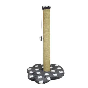 Дряпка Lucky Pet "Лапка" велика Чорна, джут 38х38х66см