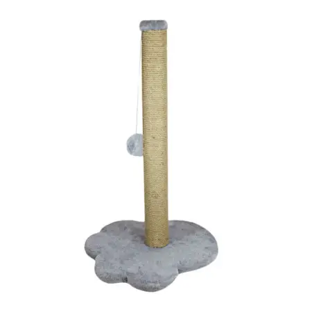 Дряпка Lucky Pet "Лапка" велика Сіра, джут 38х38х66см