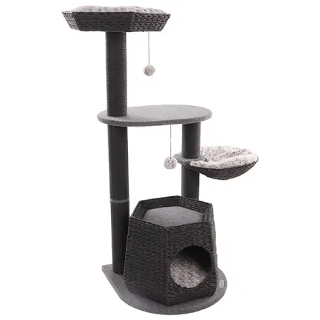 Flamingo Scratching Tree Berliot ФЛАМИНГО БЕРЛИОТ когтеточка игровой комплекс для кошек , Черный
