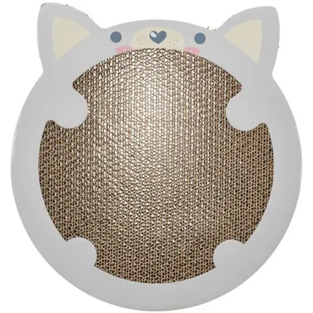 Дряпка Trixie картонная в форме хомяка с кошачьей мятой для котят 31х2,5х32,5 см светло-серая
