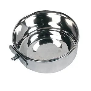 Flamingo Feeding Bowl With Nut ФЛАМІНГО годівниця для гризунів та птахів, навісна з гайкою d 12 см