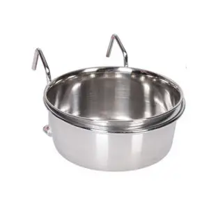 Flamingo Feeder With Hook ФЛАМІНГО ГОДІВНИЦЯ НАВІСНА з гачками для хом’яків, морських свинок, щурів, папуг , d = 10 см, 290 мл