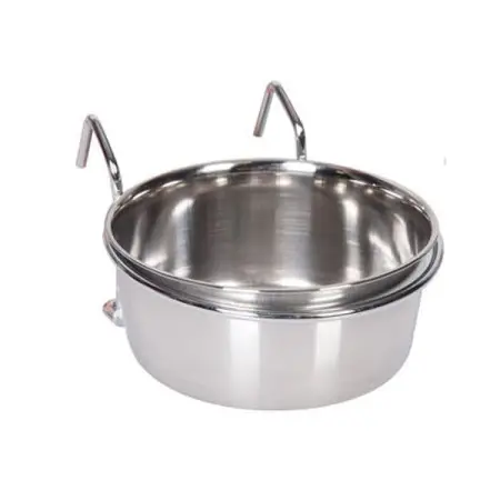 Flamingo Feeder With Hook ФЛАМИНГО КОРМНИЦА НАВЕСНА с крючками для хомяков, морских свинок, крыс, попугаев, d = 10 см, 290 мл