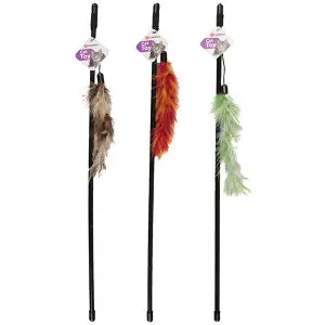 Flamingo Feather Boa ФЛАМІНГО БОА вудка з пір’ям, іграшка для котів
