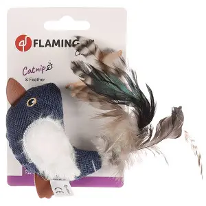 Flamingo Jeany Bird ФЛАМІНГО ДЖИНІ ПТАШКА м’яка іграшка з котячою м’ятою для котів