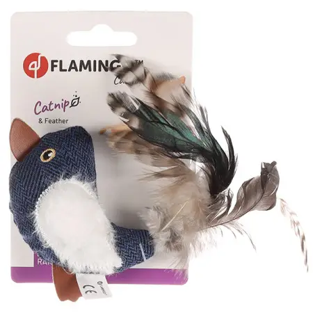 Flamingo Jeany Bird ФЛАМІНГО ДЖИНІ ПТАШКА м’яка іграшка з котячою м’ятою для котів