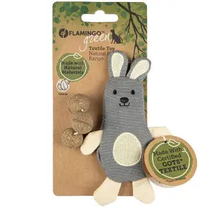 Flamingo Natural Fun Rabbit ФЛАМІНГО КРОЛИК екологична іграшка з котячою м’ятою для котів