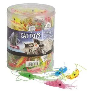 Flamingo Plastic Shrimp ФЛАМІНГО КРЕВЕТКА іграшка для котів