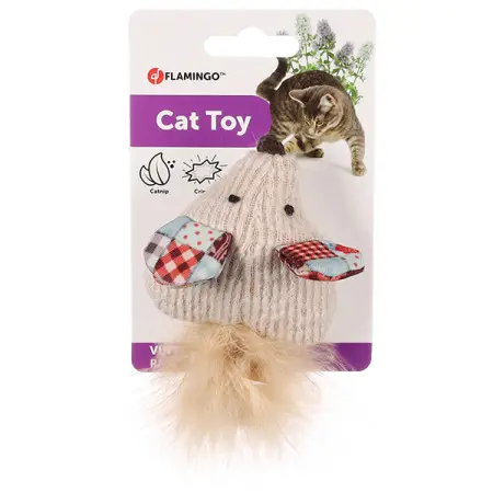 Flamingo Vinta Mouse ФЛАМИНГО ВИНТА Мышь шуршащая игрушка с кошачьей мятой для кошек