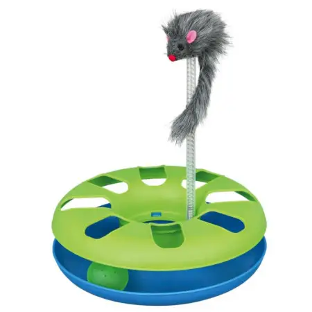 Іграшка Trixie Трек ігровий з мишкою «Crazy Circle» для котів, d:24 см, h:29 см