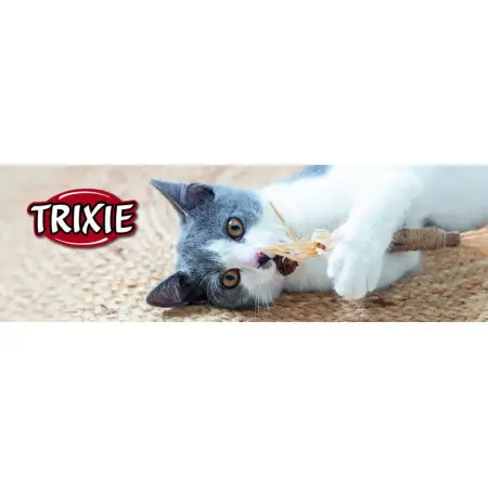 Іграшка для котів Trixie паличка з мататабі з китицями, 24 см