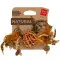 Игрушка для котов WAUCAT Fun Natural Плетеный мячик с колокольчиком и перьями, дерево, перо, кошачья мята, джутовая веревка, 20 см