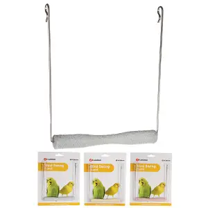 Flamingo Swing Sand Perch ФЛАМІНГО ГОЙДАЛКА з піщаною жердочкою, іграшка для птахів