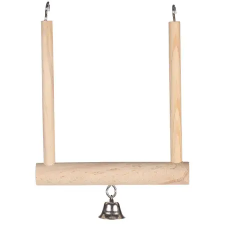 Flamingo Wooden Swing ФЛАМІНГО ГОЙДАЛКА ДЕРЕВ’ЯНА з дзвіночком для птахів