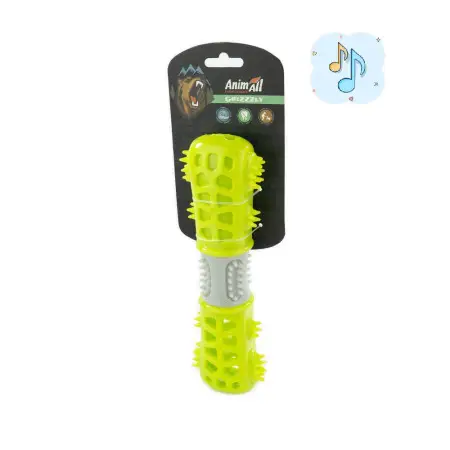 AGrizZzly 0150 Іграшка мультифункціональна кістка, зелена-сіра, (24,4х7,3х5,1 см)
