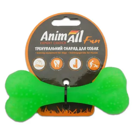 AnimAll Фан 88115 кость 12 см зеленая