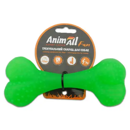 AnimAll Фан 88125 кістка 15 см зелена