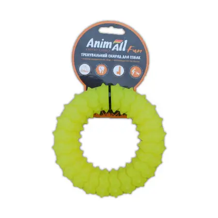 AnimAll Фан 88151 кільце з шипами 12 см жовте