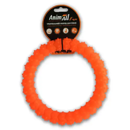 AnimAll Фан 88157 кільце з шипами 20 см помаранчеве