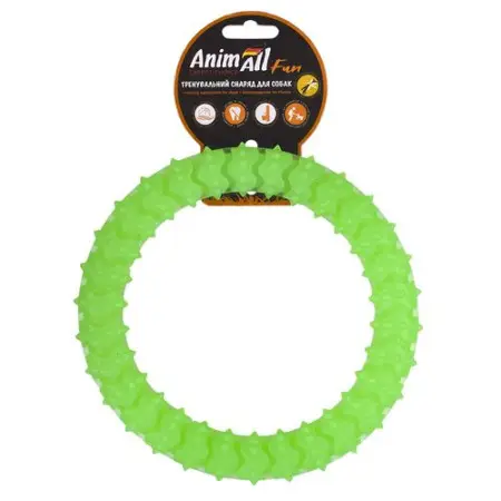 AnimAll Фан 88160 кільце з шипами 20 см зелене