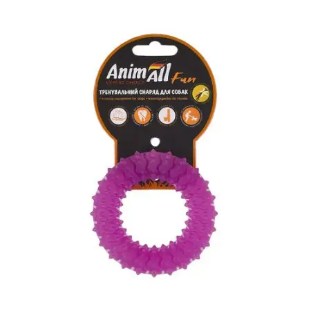 AnimAll Фан 88164 кільце з шипами 9 см фіолетове