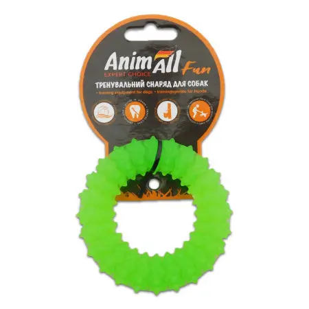 AnimAll Фан 88165 кільце з шипами 9 см зелене